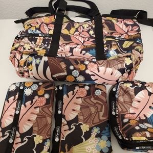 LeSportsac Bag  + Wallets Set - 4 pc.